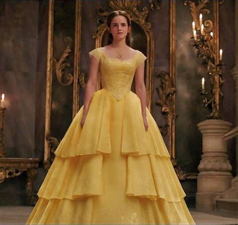 Emma Watson Belle Yellow Dress Yellow Emma Watson Off The Shoulder Ball Gown Prom Celebrity