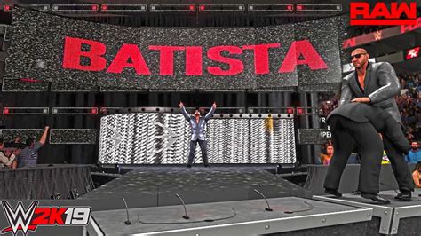 WWE 2K19 Batista RAW 2019 New Entrance Trons GFX Ft Batista Destroys