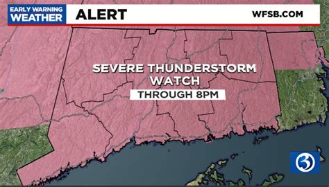 Early Warning Weather Alert Severe Thunderstorm Watch Issued