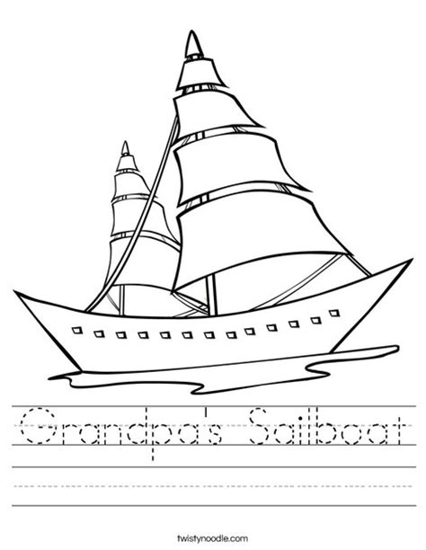 Search through 623,989 free printable colorings at. Grandpa's Sailboat Worksheet - Twisty Noodle