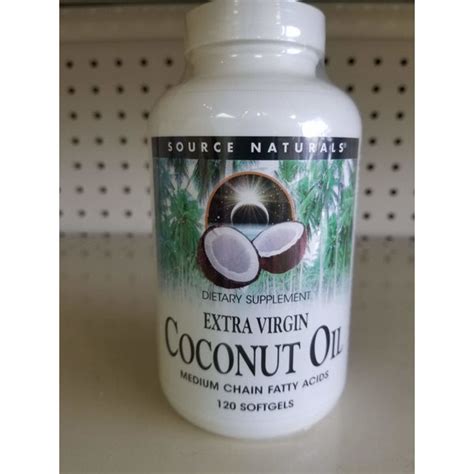 extra virgin coconut oil softgels 120 ea