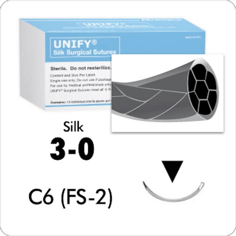 Silk Suture 3 0 Fs2 C6 12pk