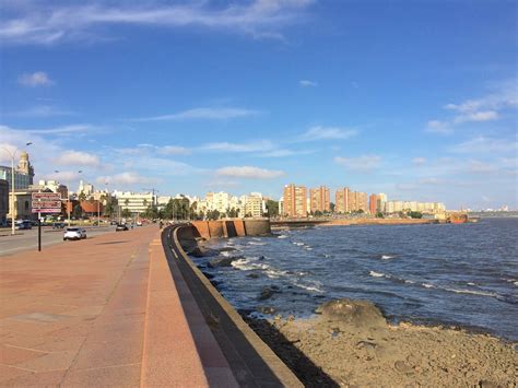Biking Along The Rambla Of Montevideo Traveling Bytes