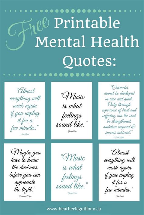 Printable Mental Health Worksheets