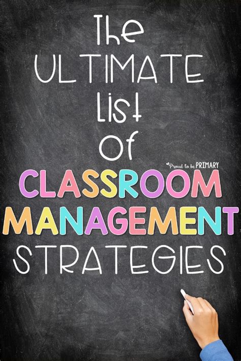 Classroom Management Strategies The Ultimate List Proud To Be Primary