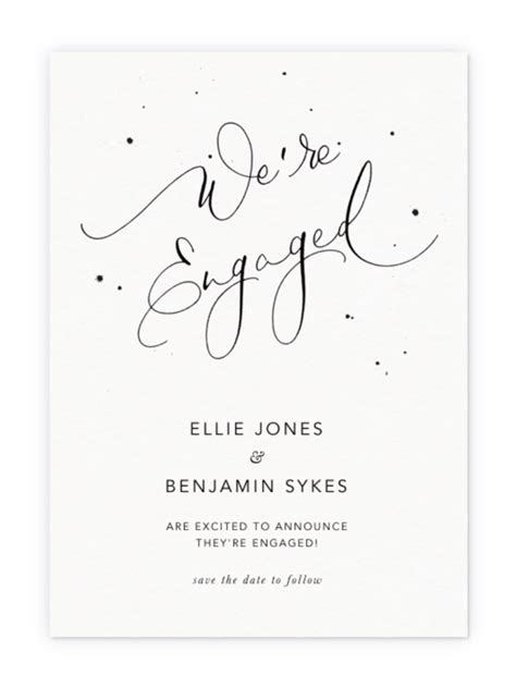 10 Engagement Announcement Cards To Go With Your Happy News