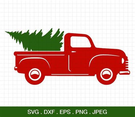 Kenworth w900 semi truck royalty free vector image. Christmas Truck svg Truck with tree svg Christmas SVG | Etsy