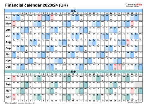 Our calendars are free to be used and republished for personal use. Financial calendars 2023/24 UK in Microsoft Word format