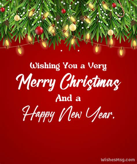 Merry Christmas And Happy New Year Wishes Wishesmsg