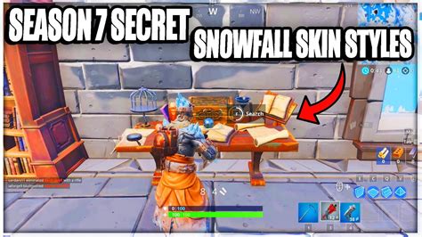 How To Unlock Fortnite Season 7 Secret Snowfall Skin Styles Snowfall
