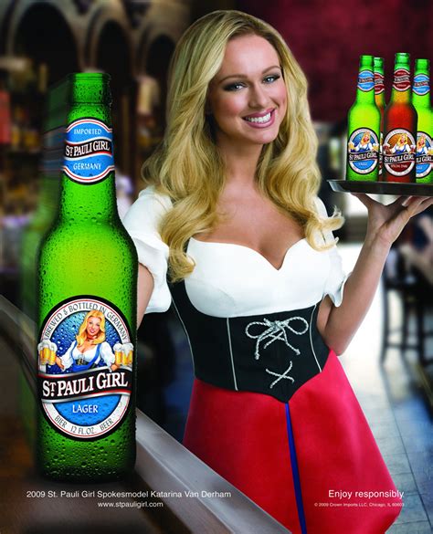 Brand New St Pauli Girl Beer Poster 2009 Katarina Van Derham