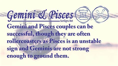 Gemini Pisces Partners For Life, In Love or Hate, Compatibility and Sex