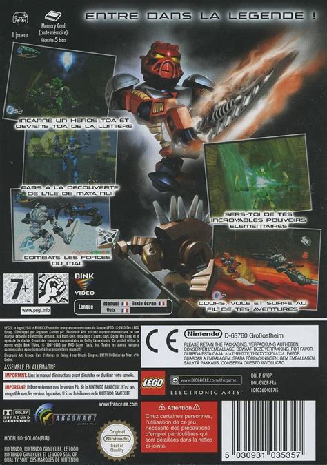 Bionicle Boxarts For Nintendo Gamecube The Video Games Museum
