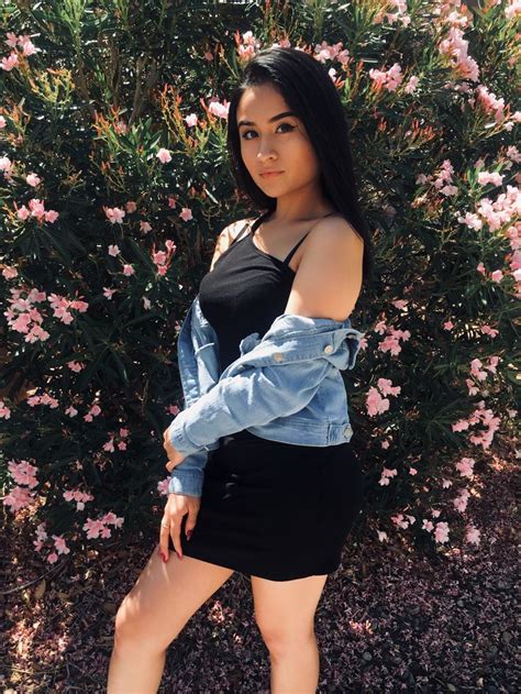 Black Dress Jean Jacket Summer Outfit Teen Outfit Casual Latina Model