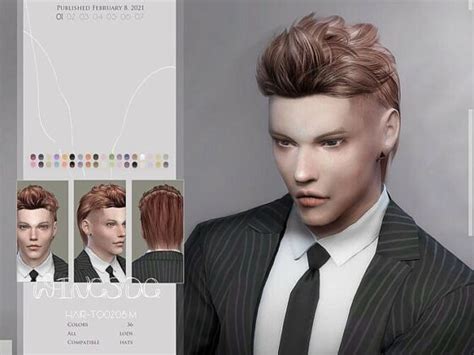 Wings To0208 Hair For Males By Wingssims At Tsr Lana Cc Finds