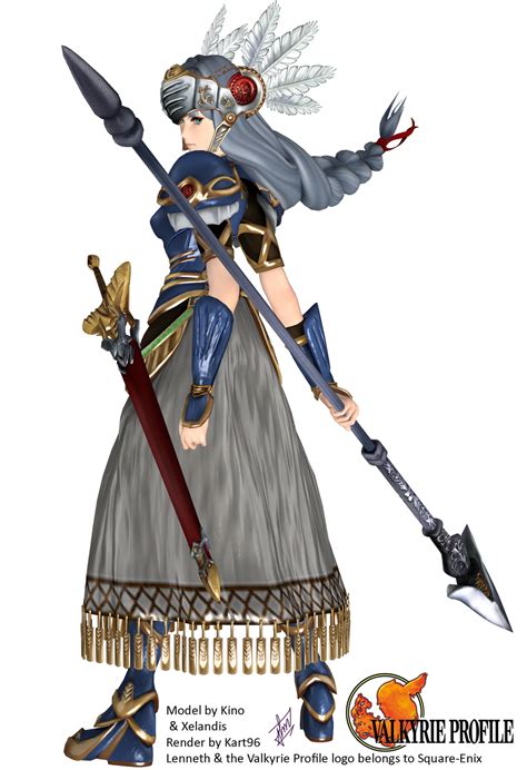 Valkyrie Profile Lenneth Art Render 02 By Kart96 On Deviantart