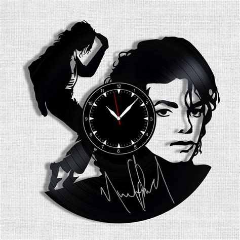A Clock With The Image Of Michael Jackson On It