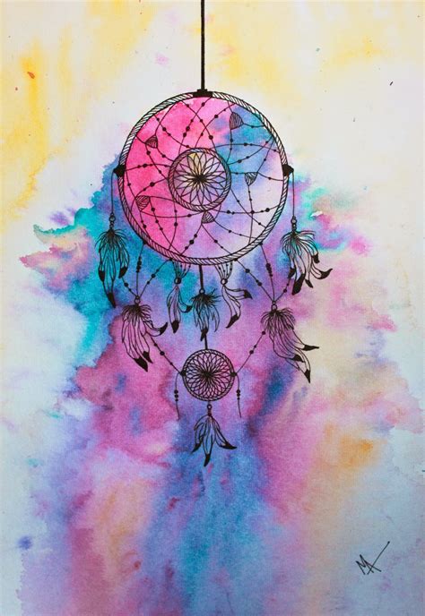 Colorful Dreamcatcher Background