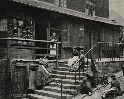 Newcastle 1890 Slums Print Sunderland