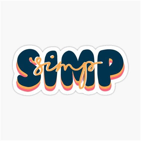 Simp Sticker By Riley Klein In 2020 Stickers Transparent Stickers