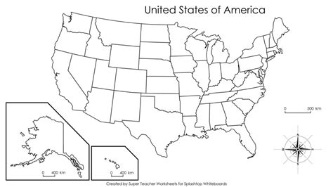 Drab Blank Map Of Usa With State Names Free Vector
