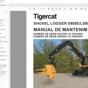 Tigercat Shovel Logger S E Ls E Manual De Mantenimiento