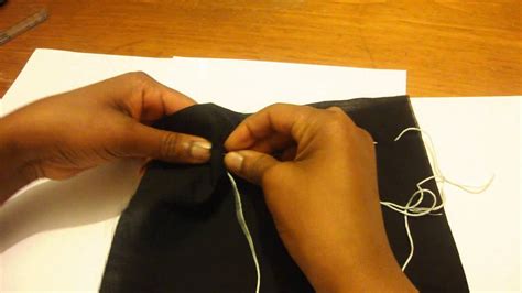 How To Baste Stitch Tacking Stitch Beginners Hand Sewing