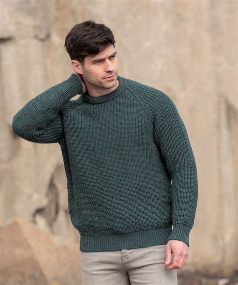 The Fisherman Rib Crew Neck Sweater C761 West End Knitwear