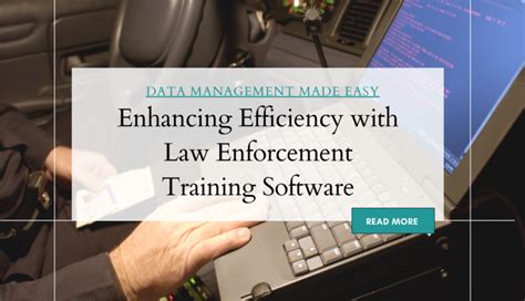 Enhancing Efficiency With Law Enforcement Training Software Mde Inc