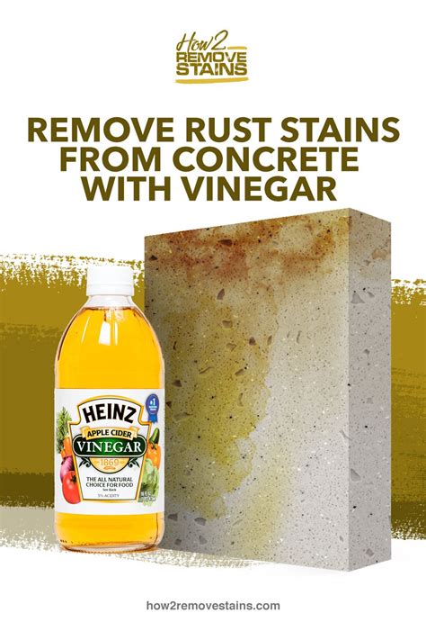 How To Remove Rust Stains From Concrete With Vinegar How To Remove