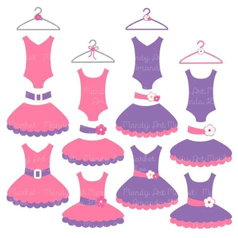 Premium Pink And Purple Tutu Clip Art Pink Dress Clip Art For