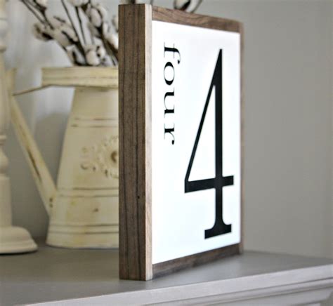 Rustic Number Wall Gallery Decor | Farmhouse Family Number Decor
