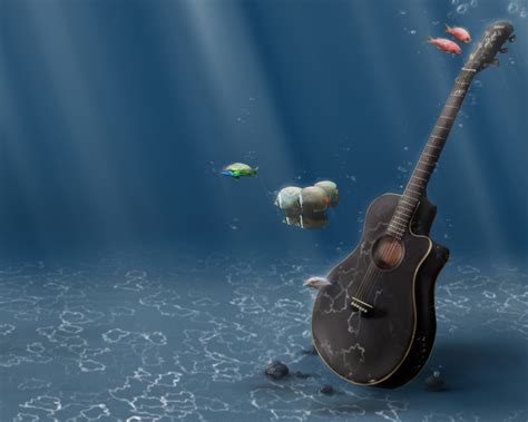 Android Underwater Guitar Wallpaper Tab Wallpaper Tab
