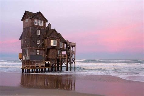 Abandoned Beach House In The Outer Banks North Carolina Slowly Being