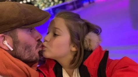 David Beckham Sparks Debate After Posting Snap Kissing Harper On The