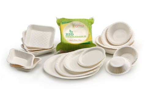 Grace Ecofriendly Paper Plates Tray And Bowls Shree Industries Grace