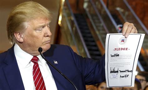 Trump Signs Gop Loyalty Pledge