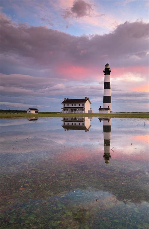 Bodie Island Lighthouse North Carolina Dawn Reflections Photograph By