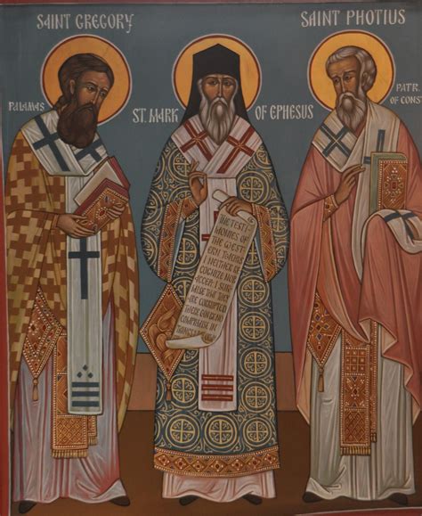 Icon St Gregory Palamas Mark Of Ephesus St Photios Flickr