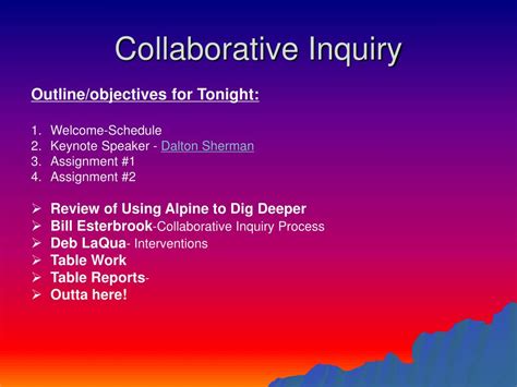 Ppt Collaborative Inquiry Powerpoint Presentation Free Download Id
