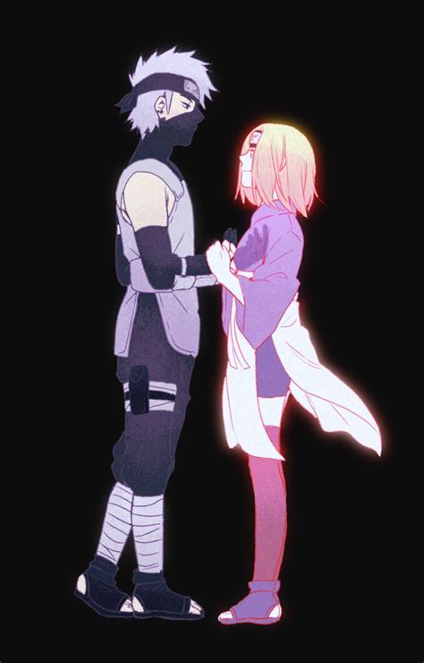 Kakashi And Rin Kakarin Menina Ninja Personagens De Anime Anime Naruto