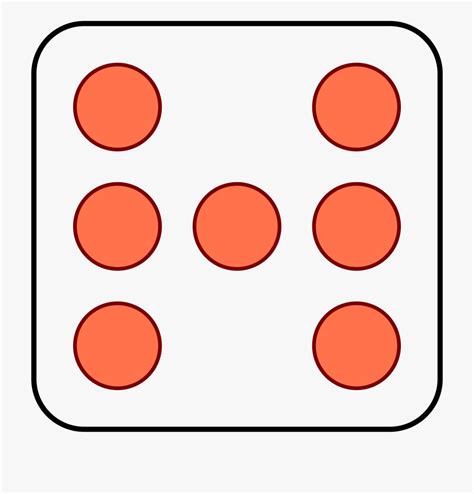Dice Clipart Number One 7 Dots On A Dice Transparent Cartoon Free