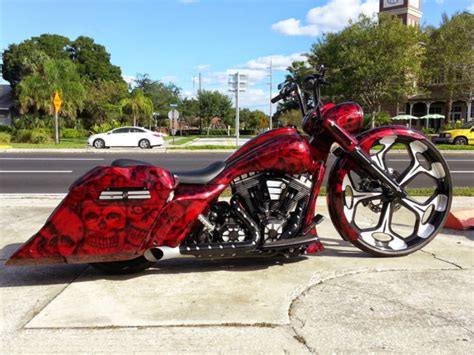 30 Big Wheel Custom Harley Davidson Bagger Featured In Hot Bike Magizine