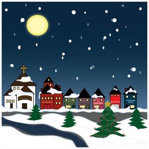 christmas winter scene clipart - Clip Art Library