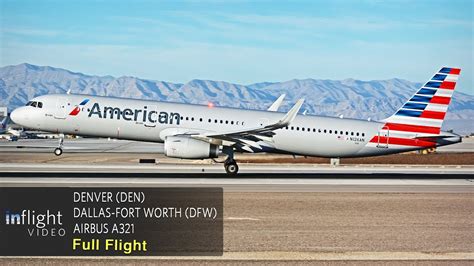 American Airlines Full Flight Denver To Dallas Fort Worth Airbus