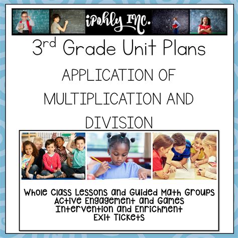 Application Of Multiplication And Division 3rd Grade Math Lesson Plans