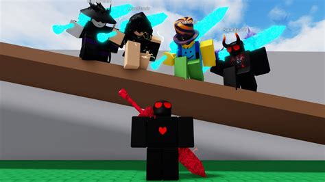 4 Dragon Slayers Vs 1 Speed Runner Roblox Combat Warriors Youtube