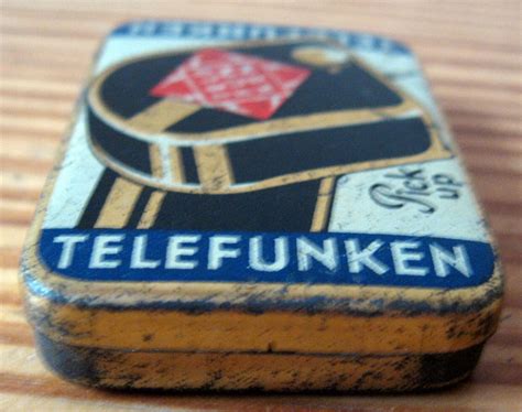 Blechdose Telefunken Pick Up Nadeln Grammophon Ebay