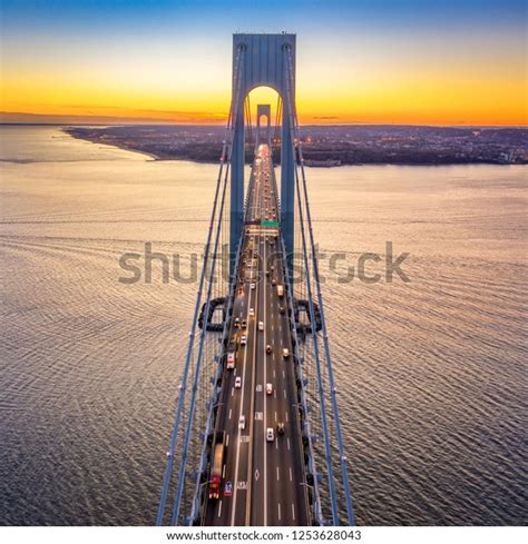 Aerial View Evening Rush Hour Traffic Stock Photo 1253628043 Shutterstock