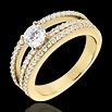 Anello di fidanzamento Destino - Duchessa - oro giallo - diamante ...